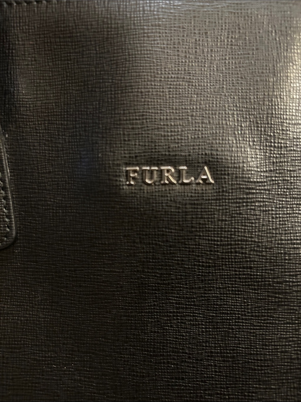 Furla D-Light Bauletto Black Saffiano Leather  Bag - NWOT - Picture 2 of 7